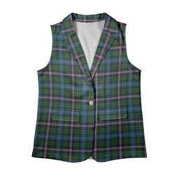ScotsTee Shop Scottish Gemmell Women's Tartan Sleeveless Blazer Suit Vest