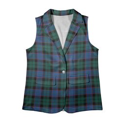 ScotsTee Shop Scottish Ferguson of Balquhidder Modern Women's Tartan Sleeveless Blazer Suit Vest