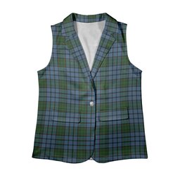 ScotsTee Shop Scottish Forsyth Women's Tartan Sleeveless Blazer Suit Vest
