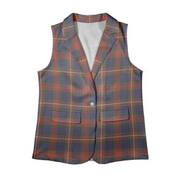 ScotsTee Shop Scottish Fraser Hunting Modern Women's Tartan Sleeveless Blazer Suit Vest