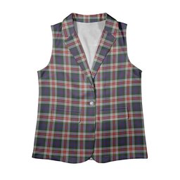 ScotsTee Shop Scottish Fraser Red Dress Women's Tartan Sleeveless Blazer Suit Vest