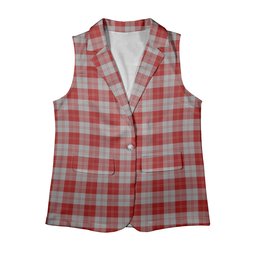 ScotsTee Shop Scottish Erskine Red Women's Tartan Sleeveless Blazer Suit Vest
