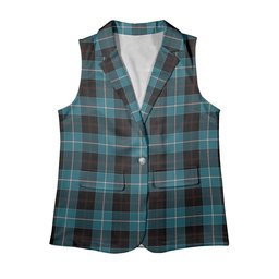 ScotsTee Shop Scottish Dunlop Ancient Women's Tartan Sleeveless Blazer Suit Vest