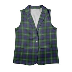 ScotsTee Shop Scottish Forbes Women's Tartan Sleeveless Blazer Suit Vest