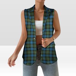 ScotsTee Shop Scottish Ferguson Tarlogie Women's Tartan Sleeveless Blazer Suit Vest