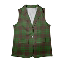 ScotsTee Shop Scottish MacAlister of Glenbarr Hunting Women's Tartan Sleeveless Blazer Suit Vest
