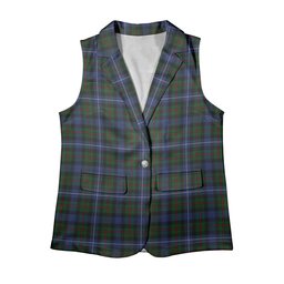 ScotsTee Shop Scottish Robertson Hunting Women's Tartan Sleeveless Blazer Suit Vest