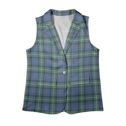 ScotsTee Shop Scottish MacPhail Hunting Ancient SC Women's Tartan Sleeveless Blazer Suit Vest