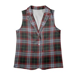 ScotsTee Shop Scottish Lindsay Hunting Ancient Women's Tartan Sleeveless Blazer Suit Vest