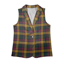 ScotsTee Shop Scottish MacMillan Modern Women's Tartan Sleeveless Blazer Suit Vest