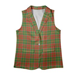 ScotsTee Shop Scottish MacDonald of Kingsburgh Ancient Women's Tartan Sleeveless Blazer Suit Vest