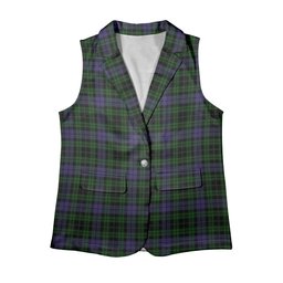 ScotsTee Shop Scottish Keith McCormick Women's Tartan Sleeveless Blazer Suit Vest