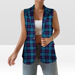 ScotsTee Shop Scottish McCorquodale SC Women's Tartan Sleeveless Blazer Suit Vest