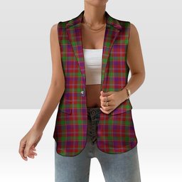 ScotsTee Shop Scottish Glenfinnan Women's Tartan Sleeveless Blazer Suit Vest