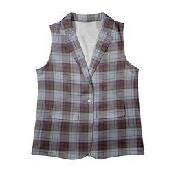 ScotsTee Shop Scottish MacDonald Dress 3 Women's Tartan Sleeveless Blazer Suit Vest