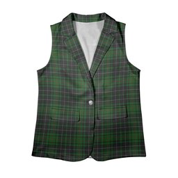 ScotsTee Shop Scottish McAuley Hunting Women's Tartan Sleeveless Blazer Suit Vest