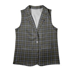 ScotsTee Shop Scottish Robertson Hunting #2 Ancient Women's Tartan Sleeveless Blazer Suit Vest