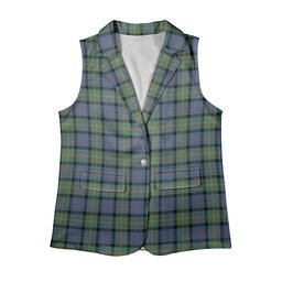 ScotsTee Shop Scottish MacDonell Of Glengarry Ancient Women's Tartan Sleeveless Blazer Suit Vest