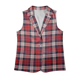 ScotsTee Shop Scottish McDonald Dress Irish Modern Women's Tartan Sleeveless Blazer Suit Vest