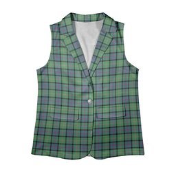 ScotsTee Shop Scottish MacThomas Ancient Women's Tartan Sleeveless Blazer Suit Vest