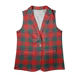 ScotsTee Shop Scottish Sinclair Modern Clan Women's Tartan Sleeveless Blazer Suit Vest