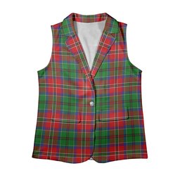 ScotsTee Shop Scottish McCullough Women's Tartan Sleeveless Blazer Suit Vest
