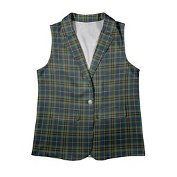 ScotsTee Shop Scottish Young Enterprise Scotland Women's Tartan Sleeveless Blazer Suit Vest