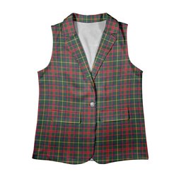 ScotsTee Shop Scottish McKintosh Hunting Modern Women's Tartan Sleeveless Blazer Suit Vest