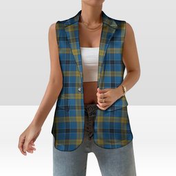 ScotsTee Shop Scottish Laing Women's Tartan Sleeveless Blazer Suit Vest