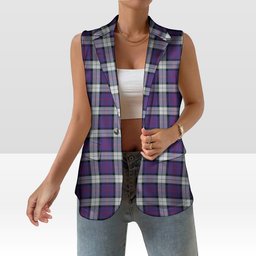 ScotsTee Shop Scottish Sinclair Dress (Dance) Modern Clan Women's Tartan Sleeveless Blazer Suit Vest