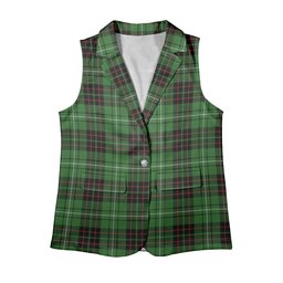 ScotsTee Shop Scottish MacAuley of Lewis Ancient Women's Tartan Sleeveless Blazer Suit Vest