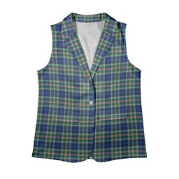 ScotsTee Shop Scottish Reid (Mill City) Modern Clan Women's Tartan Sleeveless Blazer Suit Vest