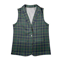 ScotsTee Shop Scottish Taylor Modern Women's Tartan Sleeveless Blazer Suit Vest