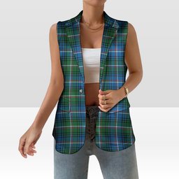 ScotsTee Shop Scottish Shaw of Carolina Ancient Women's Tartan Sleeveless Blazer Suit Vest