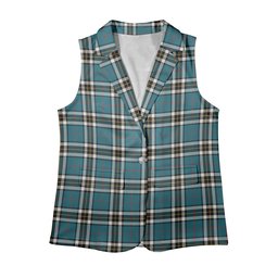 ScotsTee Shop Scottish Thompson Dress Blue Ancient Women's Tartan Sleeveless Blazer Suit Vest