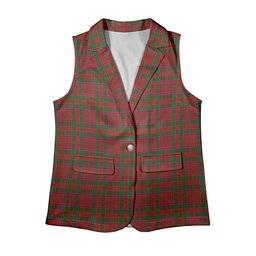 ScotsTee Shop Scottish Lochiel Women's Tartan Sleeveless Blazer Suit Vest