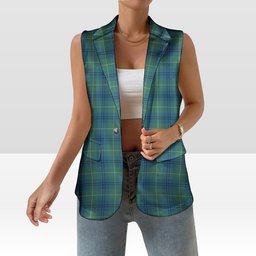 ScotsTee Shop Scottish Oliphant Ancient Women's Tartan Sleeveless Blazer Suit Vest