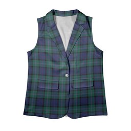ScotsTee Shop Scottish Thomson Modern Women's Tartan Sleeveless Blazer Suit Vest