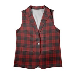 ScotsTee Shop Scottish MacLeod of Raasay Highland Women's Tartan Sleeveless Blazer Suit Vest