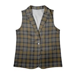 ScotsTee Shop Scottish Macissac Women's Tartan Sleeveless Blazer Suit Vest