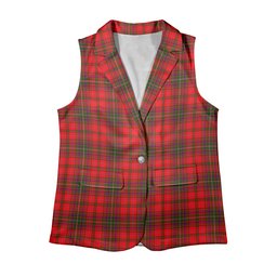 ScotsTee Shop Scottish MacDougall Modern Women's Tartan Sleeveless Blazer Suit Vest