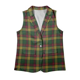 ScotsTee Shop Scottish MacMillan Ancient Women's Tartan Sleeveless Blazer Suit Vest