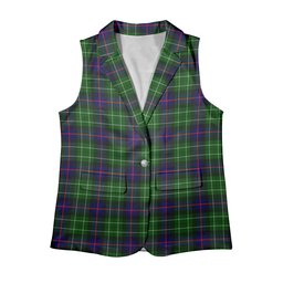 ScotsTee Shop Scottish Leslie Hunting SC Women's Tartan Sleeveless Blazer Suit Vest