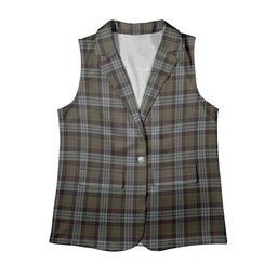 ScotsTee Shop Scottish Stewart Old Weathered Women's Tartan Sleeveless Blazer Suit Vest