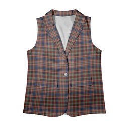 ScotsTee Shop Scottish Ogilvy or Drummond of Strathallen Women's Tartan Sleeveless Blazer Suit Vest