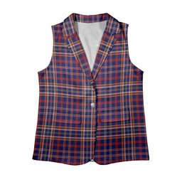 ScotsTee Shop Scottish YTL Women's Tartan Sleeveless Blazer Suit Vest