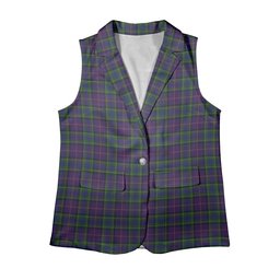 ScotsTee Shop Scottish Rankin 2 Women's Tartan Sleeveless Blazer Suit Vest