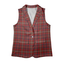 ScotsTee Shop Scottish MacKinnon 1831 Women's Tartan Sleeveless Blazer Suit Vest