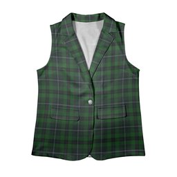 ScotsTee Shop Scottish Linden Women's Tartan Sleeveless Blazer Suit Vest