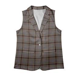 ScotsTee Shop Scottish Thompson special grey Women's Tartan Sleeveless Blazer Suit Vest